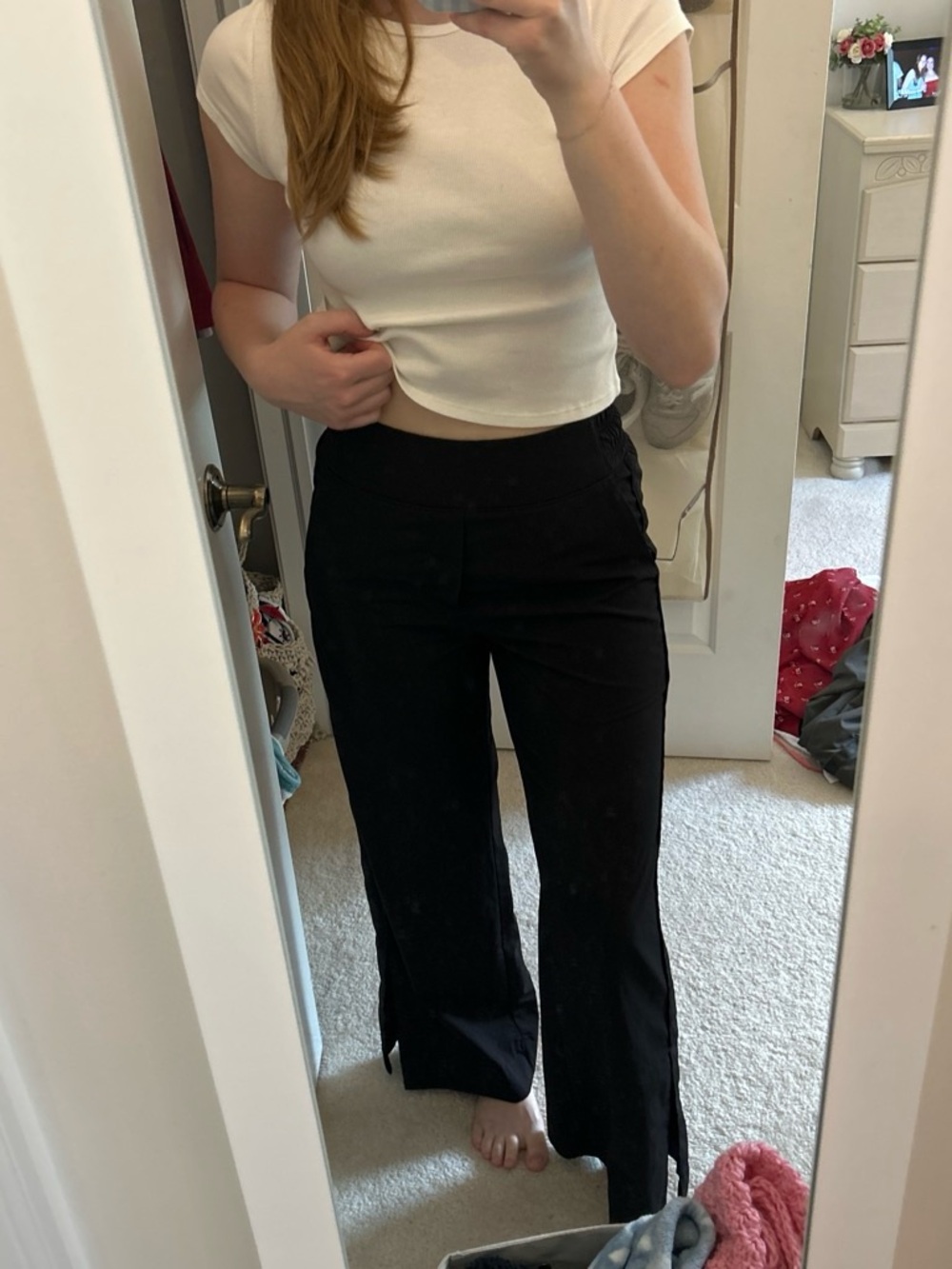 Old Navy Black Wide-Leg Pull-On Pants